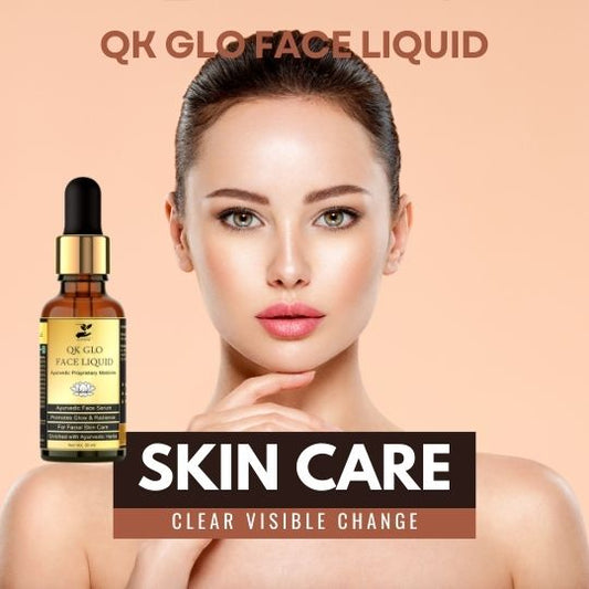 Songara Ayurvedic Face Serum: QK Glow Face Liquid (30 ml) for Healthy, Glowing, Radiant Skin
